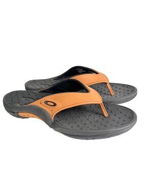Men's Oakley Flip Flops Auburn Size 10 Sandals Sport Slides 96548
